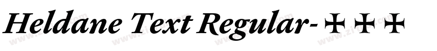 Heldane Text Regular字体转换